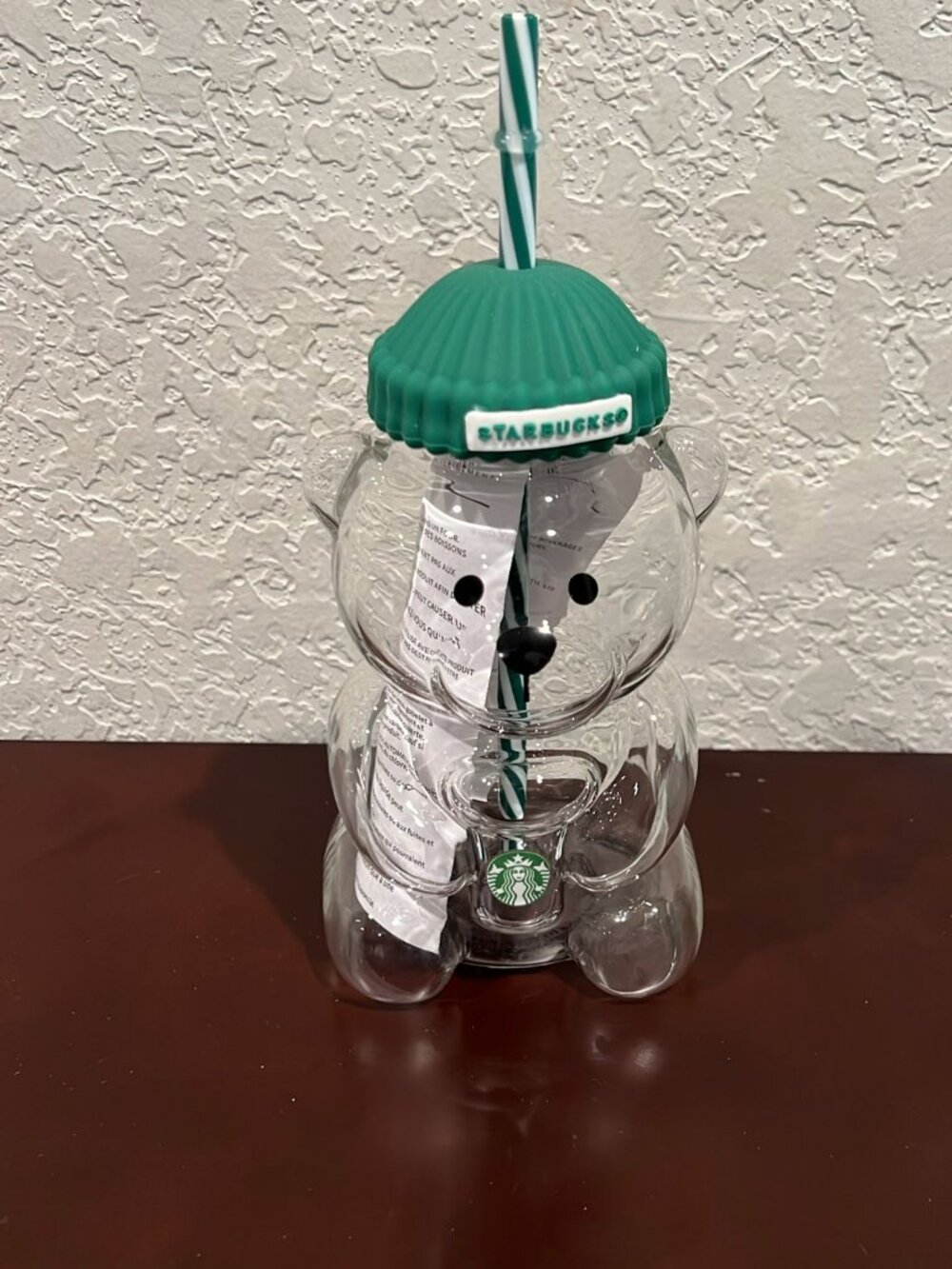 2026 Starbucks Barista Bear Cup Limited Edition Glass Cup
